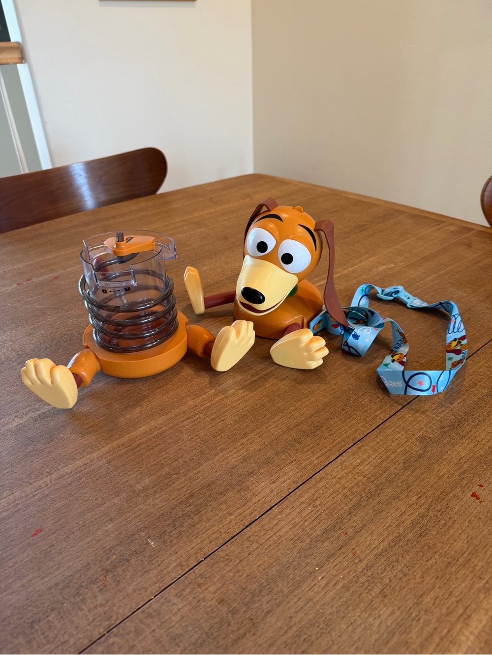 Disney Cruise Line Toy Story Slinky Dog Souvenir Cup Straw Strap Pixar - Picture 3 of 4